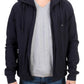 Blue hooded cotton sweater
