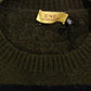 Brown striped crewneck sweater