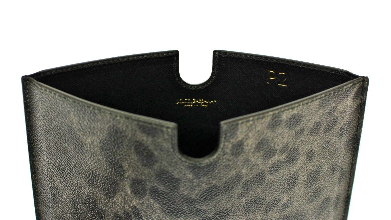 Chic Leopard Print Leather Tablet Case