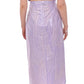 Elegant Purple Sheath Dress with Cap Sleeves