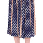 Blue Pink Below Knee Full Skirt