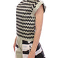 Chic Green Nappa Leather Zipper Vest Top
