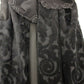 Elegant Black Brocade Cape Coat Jacket