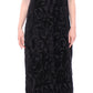 Elegant Black Brocade Cape Coat Jacket