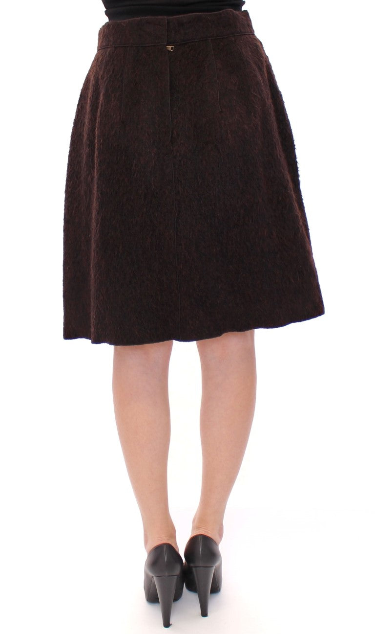 Elegant Virgin Wool Blend Skirt