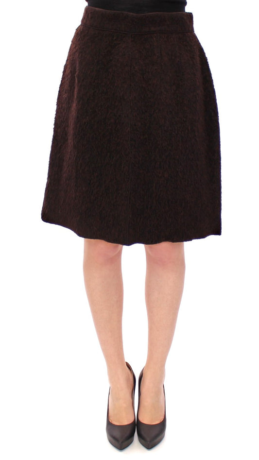 Elegant Virgin Wool Blend Skirt