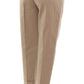 Chic Beige Cotton Blend Trousers
