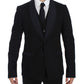Elegant Black Mens Torero Blazer & Vest Duo
