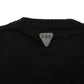Elegant Black Striped Crewneck Sweater