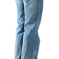 Elegant Straight Blue Jeans - Timeless Style