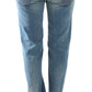 Elegant Straight Blue Jeans - Timeless Style