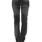 Gray straight leg jeans
