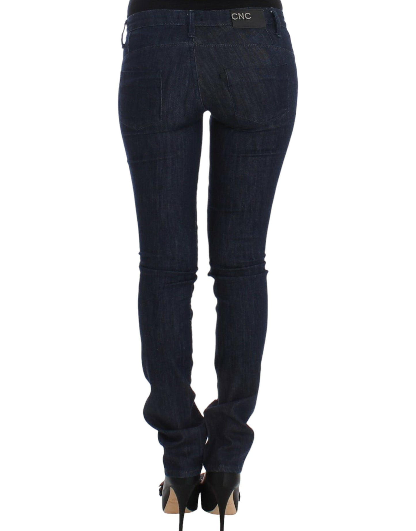 Blue skinny leg jeans