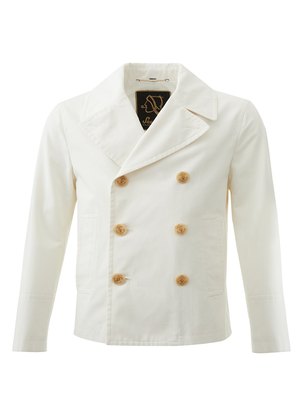 Elegant Marine Style Double Breasted Jacket