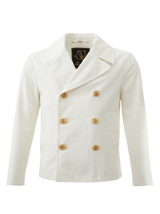 Elegant Marine Style Double Breasted Jacket