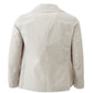 Chic Beige Honeycomb Peacoat Jacket