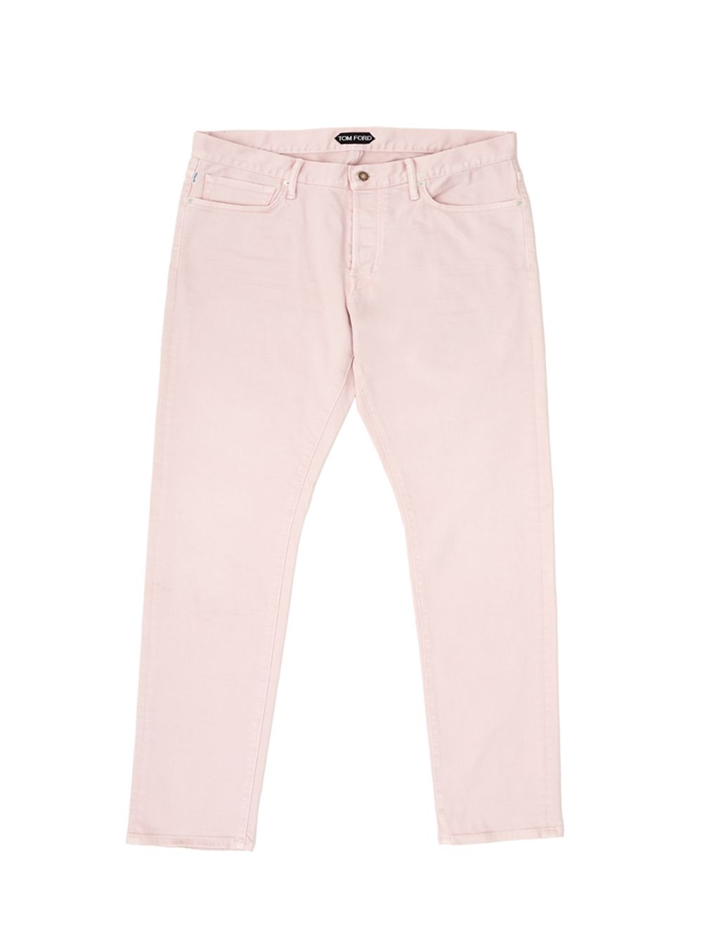 Chic Powder Pink Slim Fit Denim