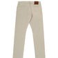 Chic Beige Straight Fit Cotton Jeans