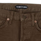Mud Brown Straight Fit Luxury Jeans
