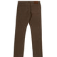Mud Brown Straight Fit Luxury Jeans