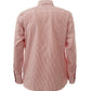 Elegant Pink Striped Cotton Shirt for Men