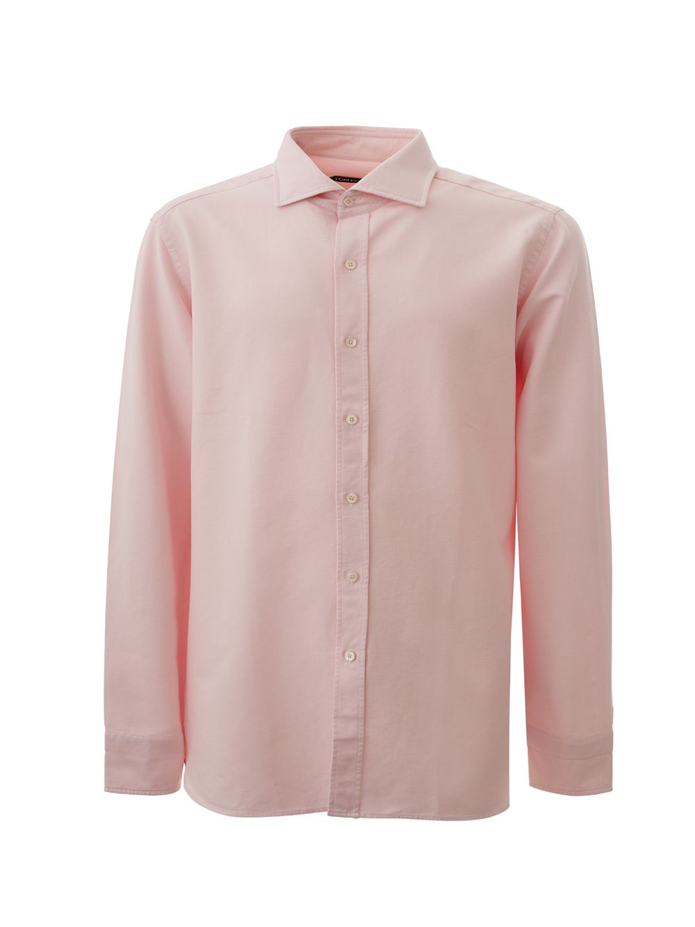 Elegant Pink Long Sleeve Cotton Shirt