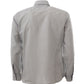 Elegant Grey Micro Print Cotton Shirt