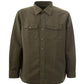 Elegant Green Linen Blend Shirt with French Collar