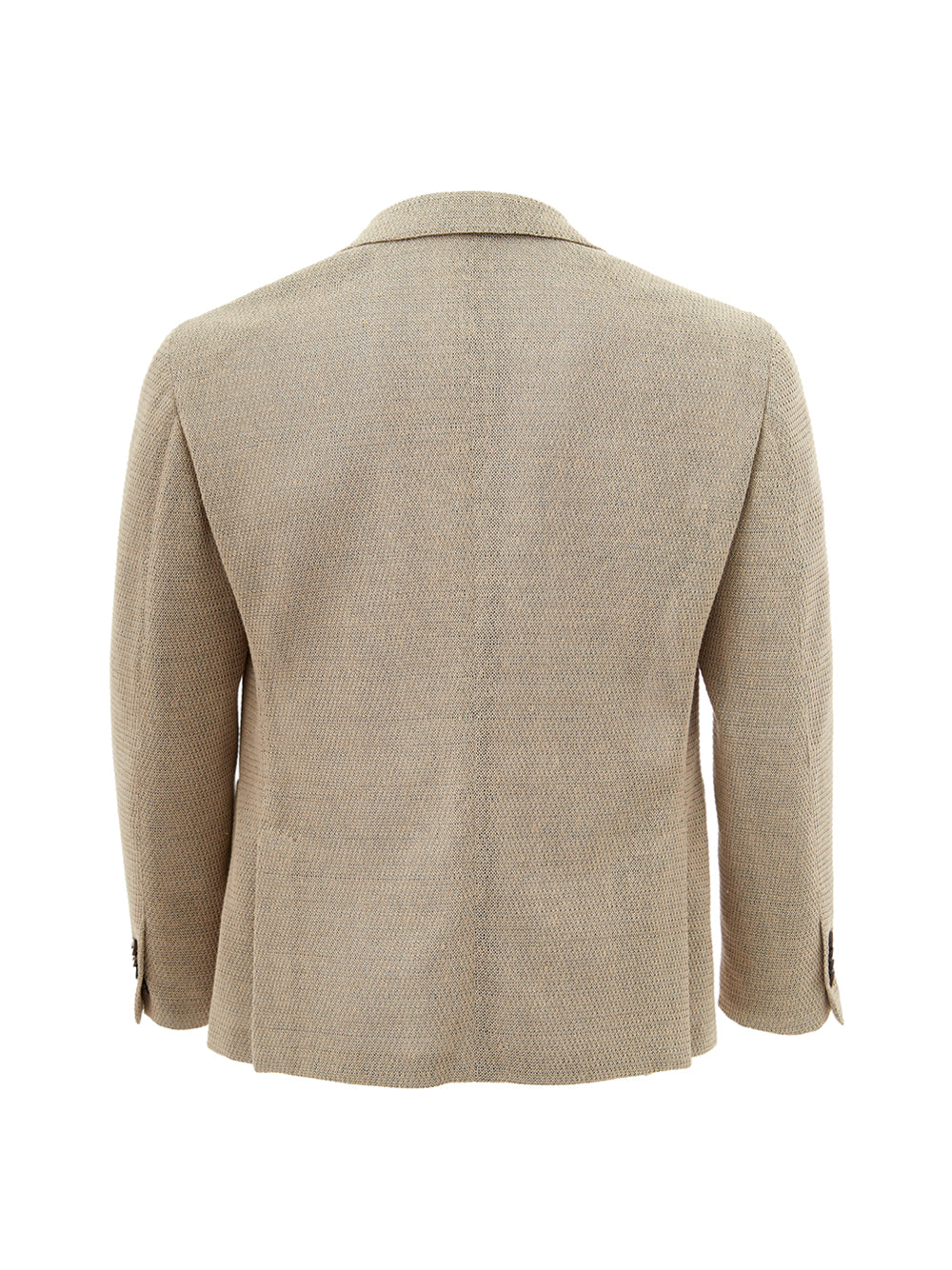 Timeless Beige Linen Deconstructed Jacket