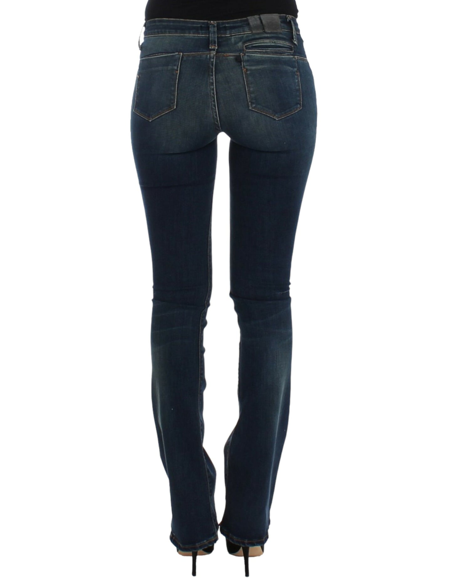 Blue straight leg jeans