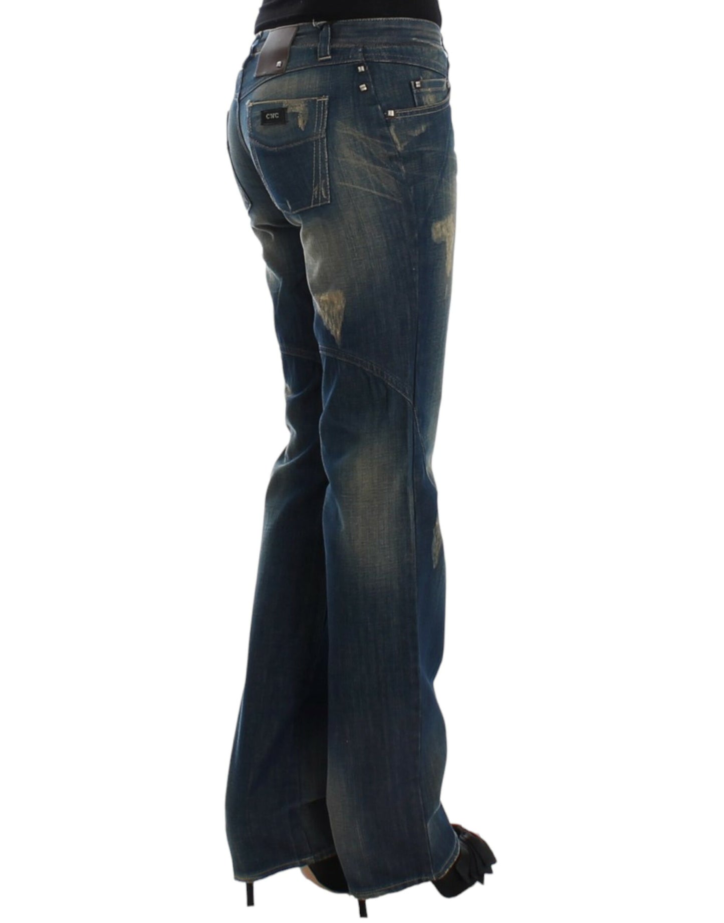 Blue straight leg jeans