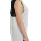 White sleeveless top