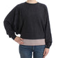 Chic Gray Batwing Lightweight Sweater