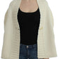 White knitted cardigan