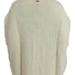 White knitted cardigan