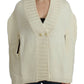 White knitted cardigan