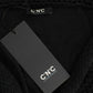 Black sleeveless knitted cardigan