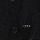 Gray wool alpaca cardigan