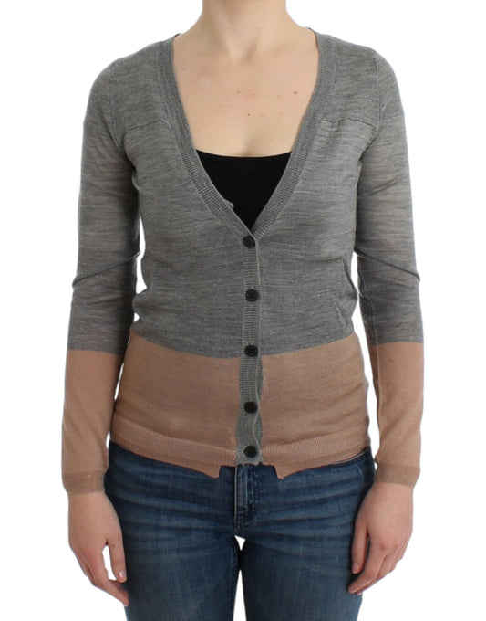 Gray lightweight cardigan