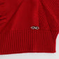 Chic V-Neck Lightweight Red Sweater