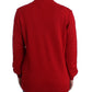 Chic V-Neck Lightweight Red Sweater