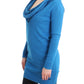Blue scoopneck sweater