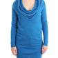 Blue scoopneck sweater