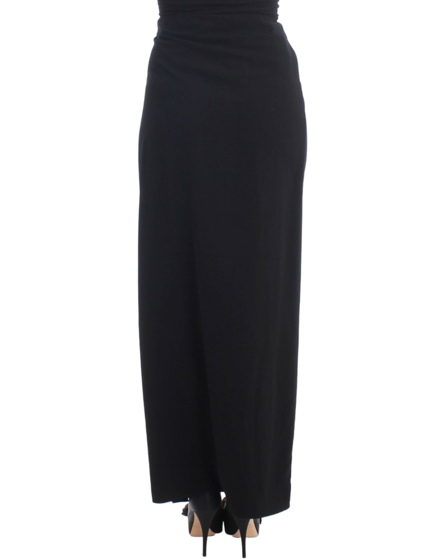 Black full length maxi skirt