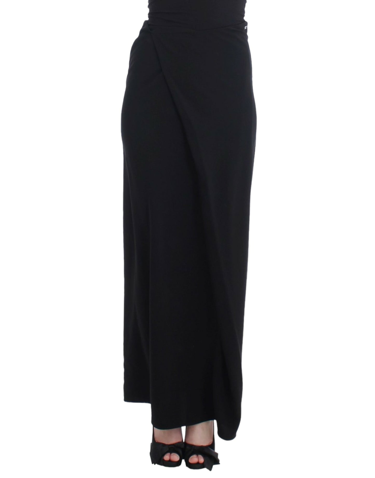 Black full length maxi skirt