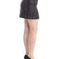 Gray wool mini skirt