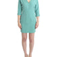 Green 3/4 sleeved sheath dress