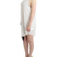 White shirt assymetric hem dress