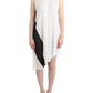 White shirt assymetric hem dress