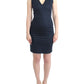 Blue pencil cotton dress